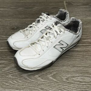 New Balance 442 Shoes White Leather Low Top Athletic Sneakers Women’s Size 7.5